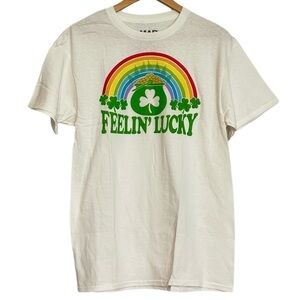 Mad Engine St Patrick's Day Feelin' Lucky Rainbow T-Shirt